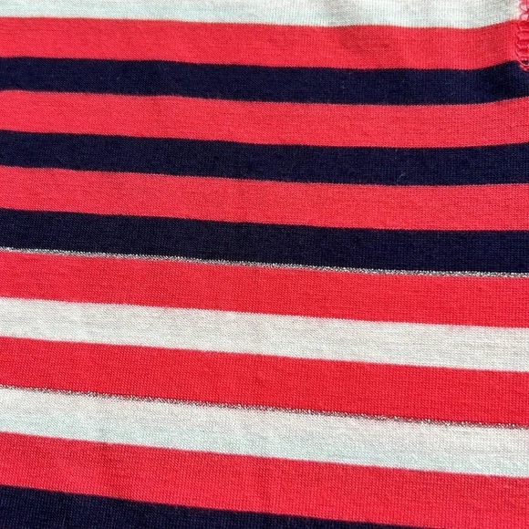 Liz Claiborne Women’s Short Sleeve Pullover Button Top NWOT XL Striped - Picture 10 of 12